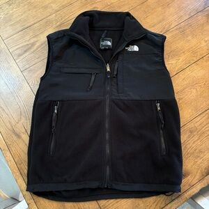 The North Face Black Denali Fleece Polartec Full Zip Vest Jacket Size Medium